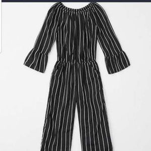 Abercrombie Junior 11-12 Black and White Jumpsuit